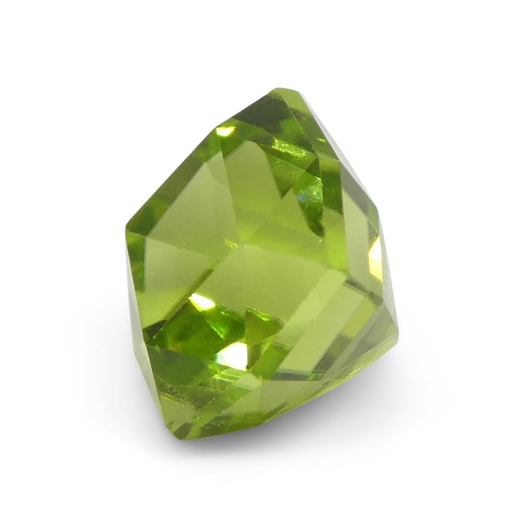 2.49ct Cushion Yellowish Green Peridot from Sapat Gali, Pakistan For Sale 6