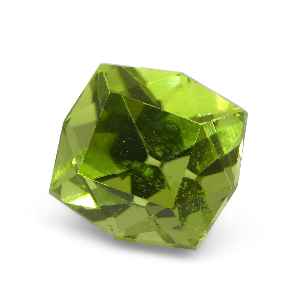 2.49ct Cushion Yellowish Green Peridot from Sapat Gali, Pakistan In New Condition For Sale In Toronto, Ontario