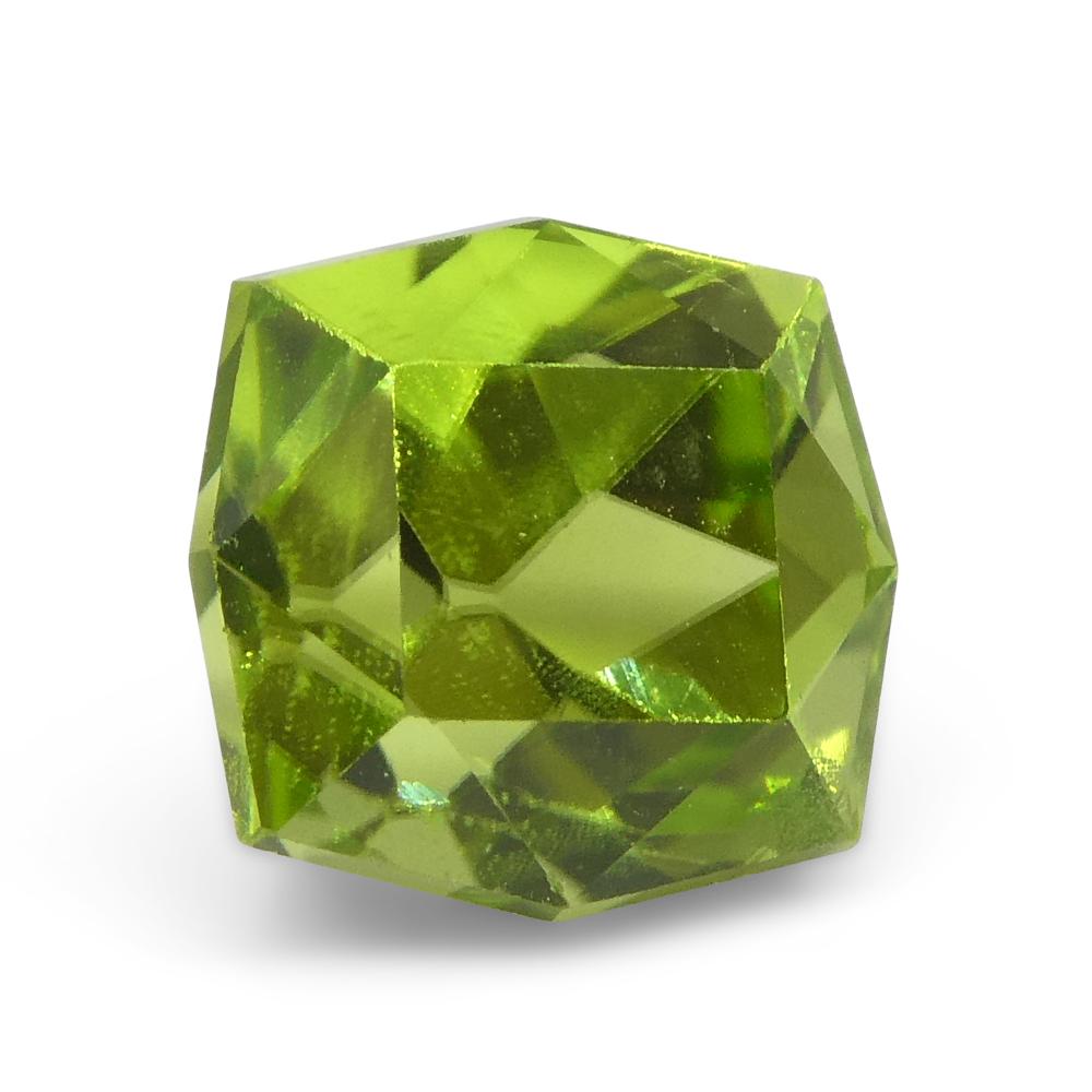 2.49ct Cushion Yellowish Green Peridot from Sapat Gali, Pakistan For Sale 1