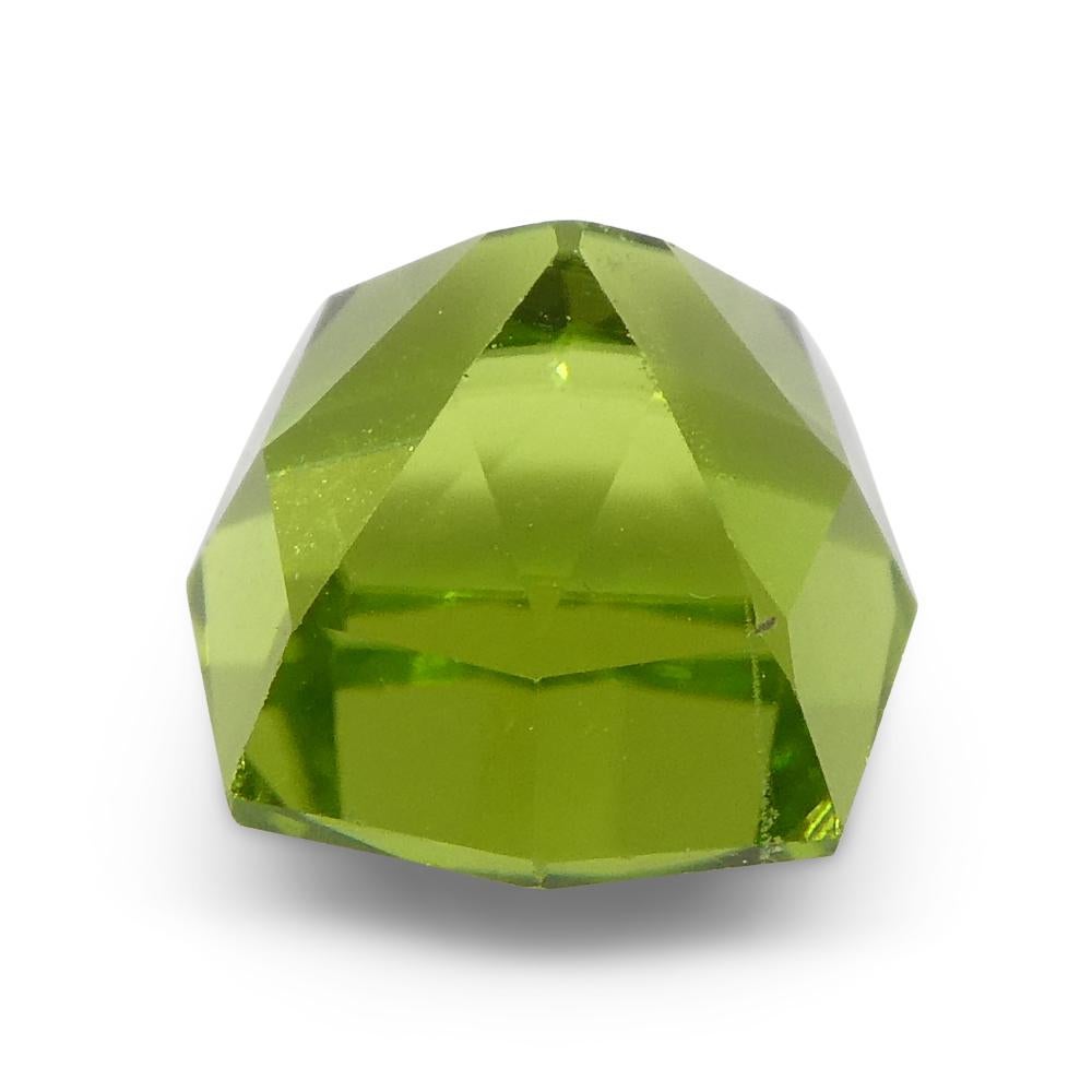 2.49ct Cushion Yellowish Green Peridot from Sapat Gali, Pakistan For Sale 2