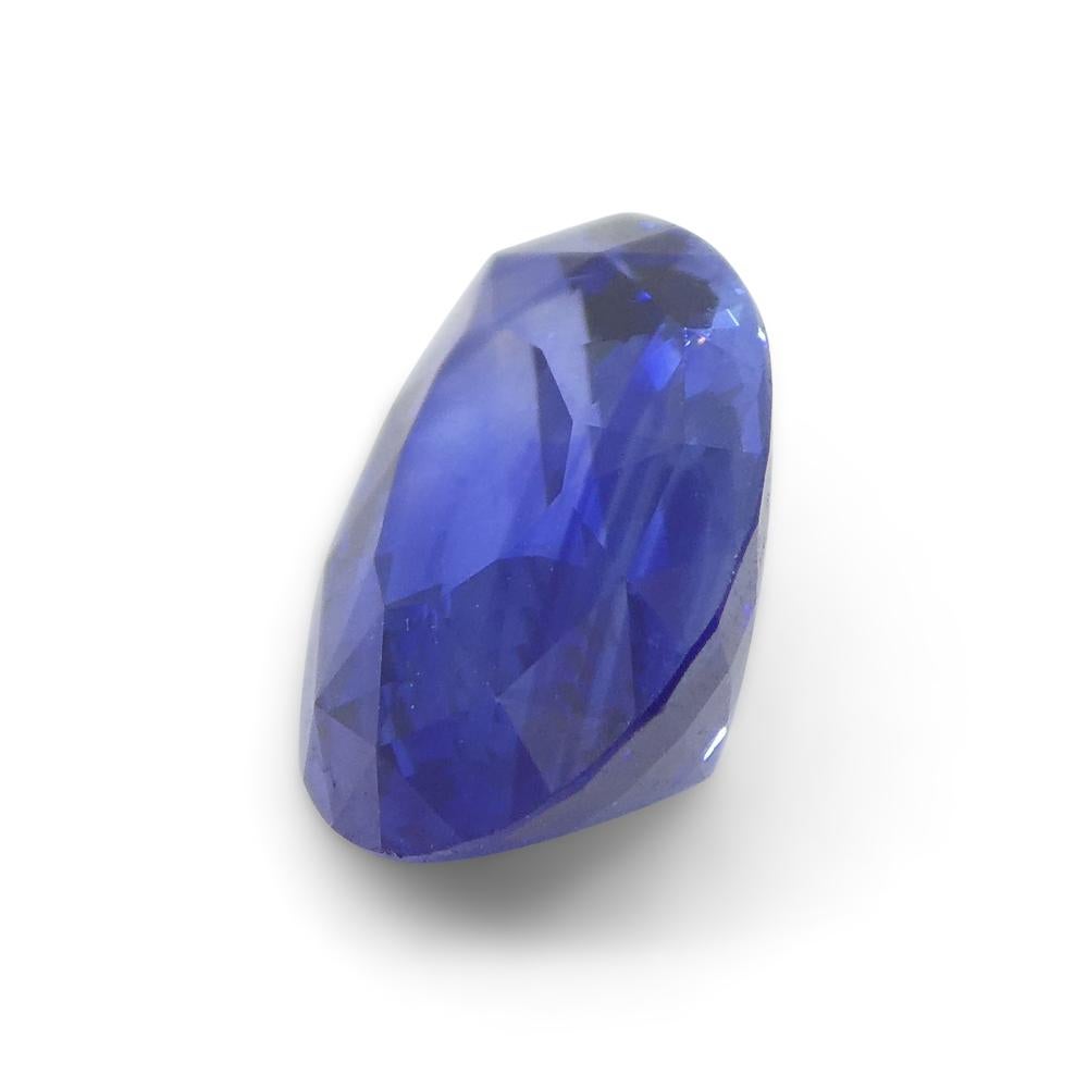 2.4ct Pear Blue Sapphire GIA Certified Sri Lanka For Sale 4