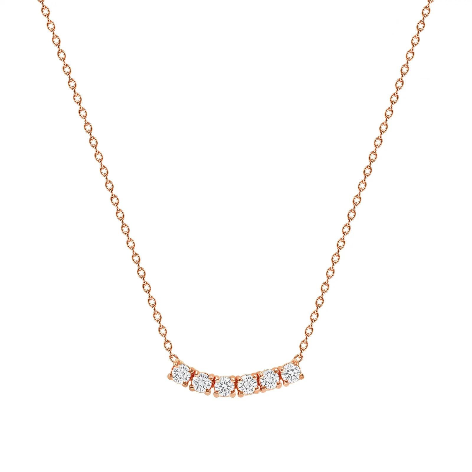 thin rose gold necklace