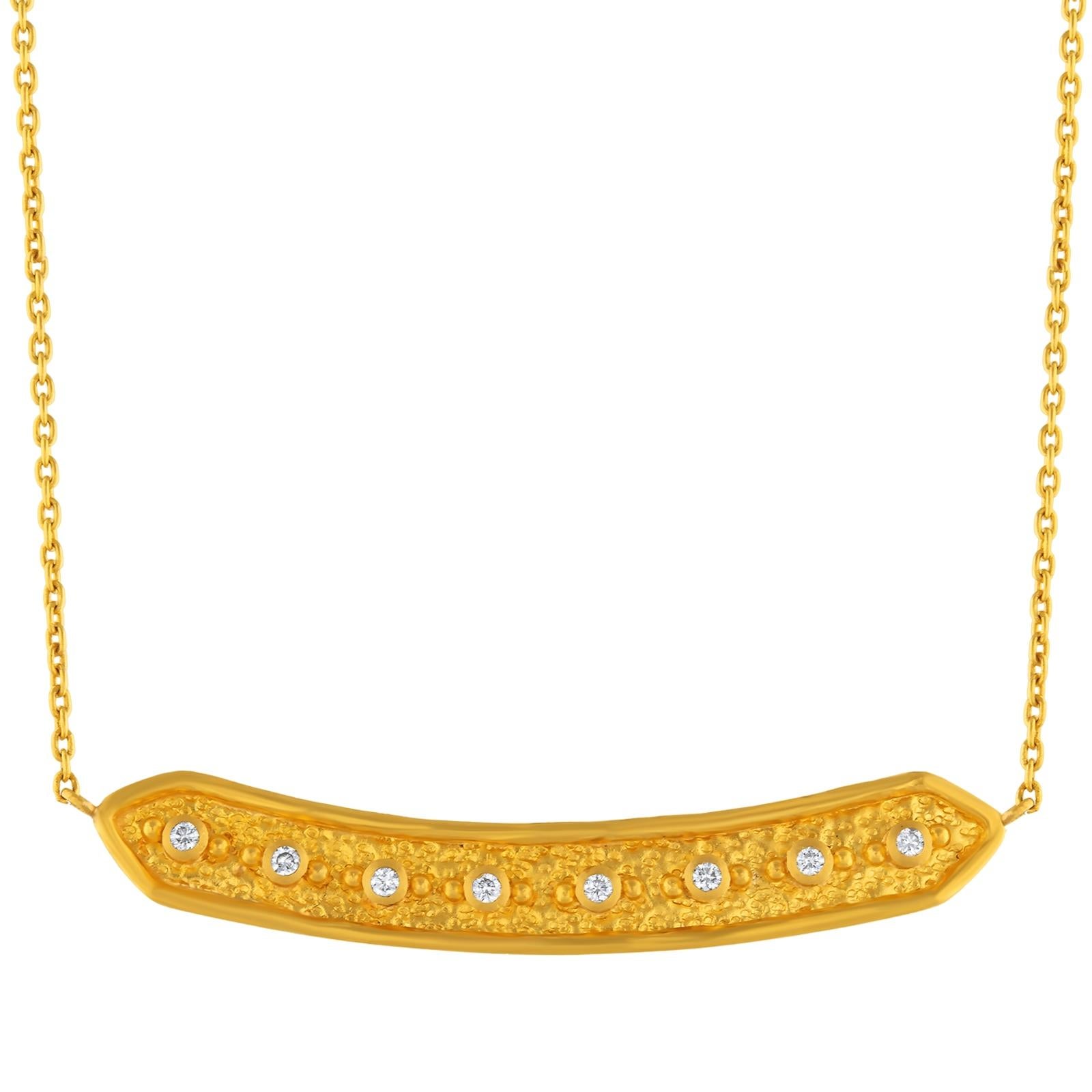 Diamonds (0.18 Carat) 

Crafted with timeless elegance, this 24 karat gold jewelry piece draws inspiration from the ancient civilizations of Anatolia, where empires like the Greeks, Romans, Byzantines, and Ottomans shaped history and beauty. With