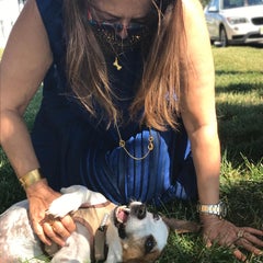 24 Karat Gold and Oxidized Sterling Silver Dog Bone Pendant With Diamonds