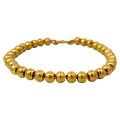 24K Gold Bead Estate Bracelet