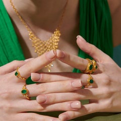 24k Gold Chain Necklace for Woman with Diamonds