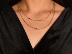 24K Gold Enamel Evil Eye Necklace by Kurtulan Jewellery of Istanbul, Turkey