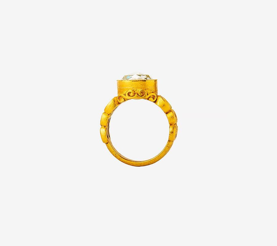 24 karat gold diamond ring
