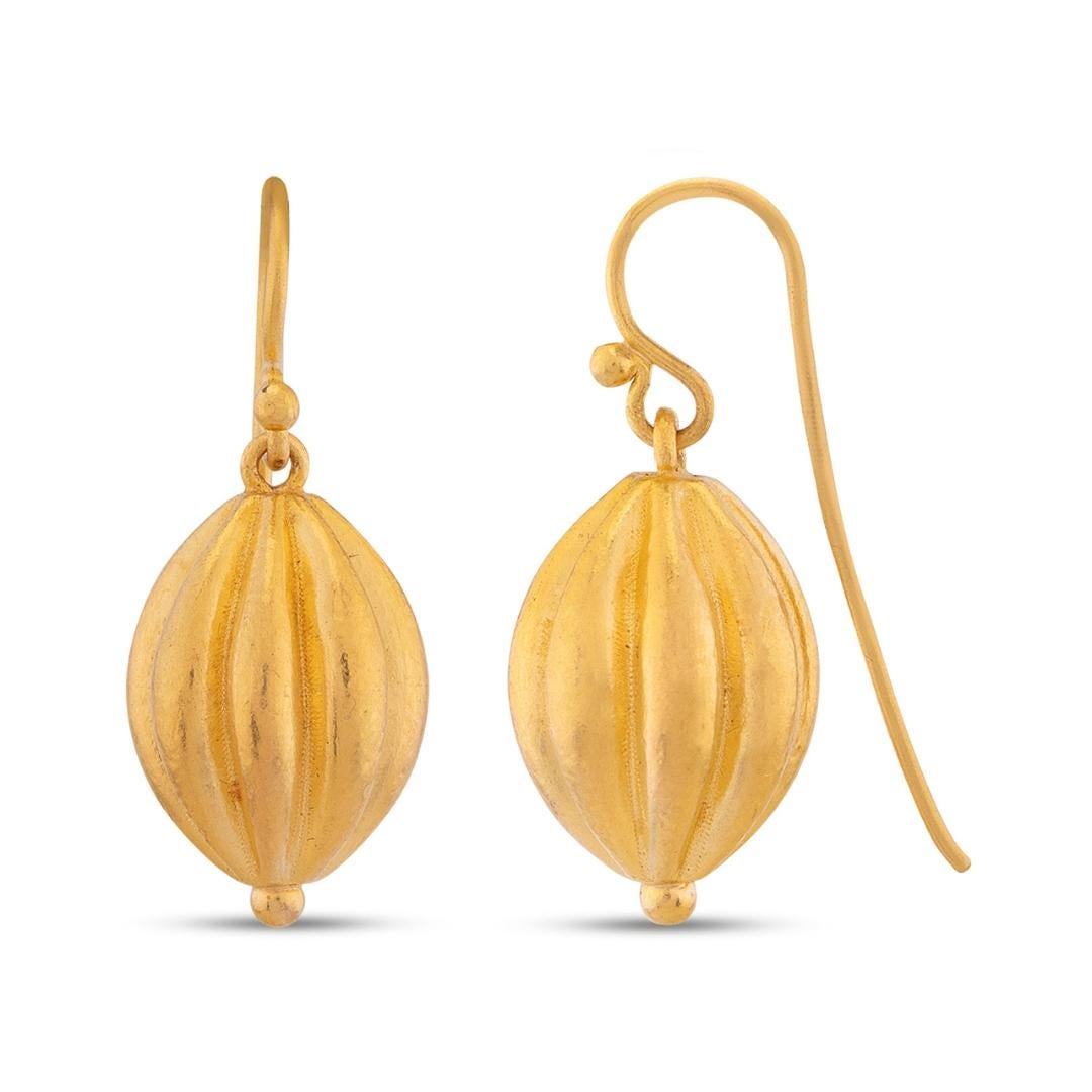 Rinascimento Orecchini ottomani fatti a mano in oro 24k per donna in vendita