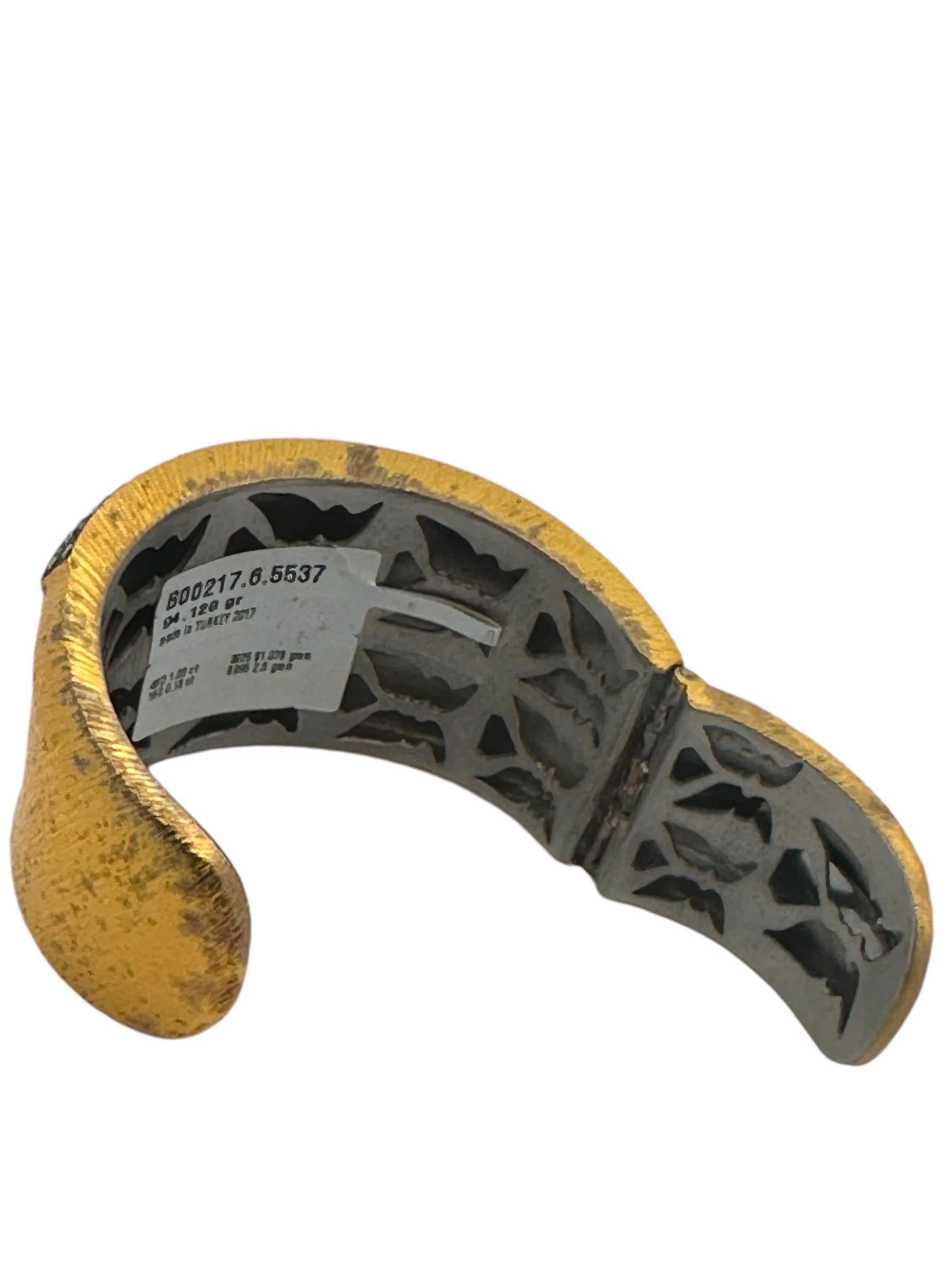 Brazalete de bisagra de plata 