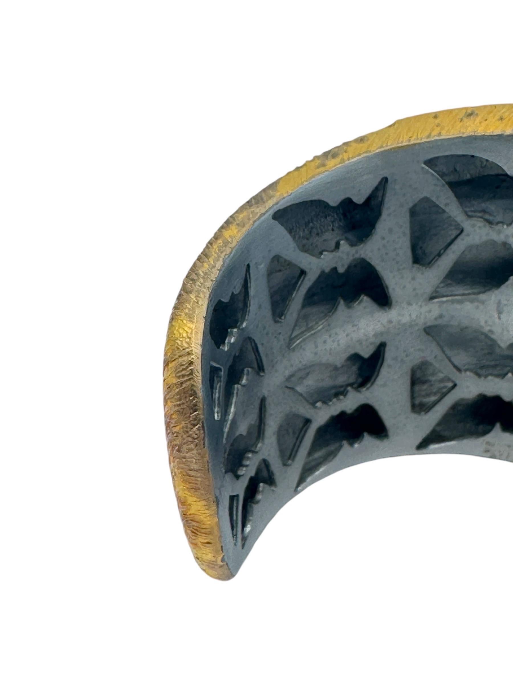 Brazalete de bisagra de plata 