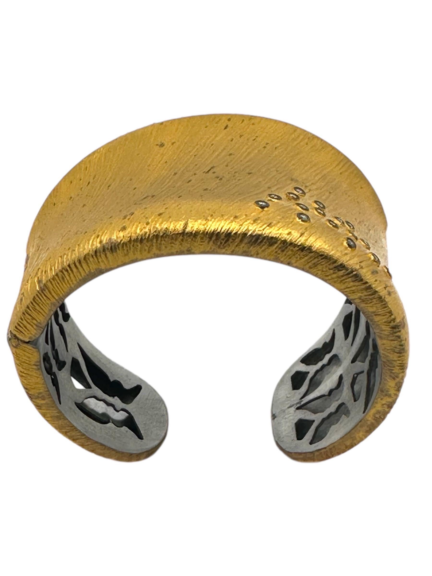 Brazalete de bisagra de plata 