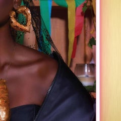 24K Gold Heart Bamboo Earrings