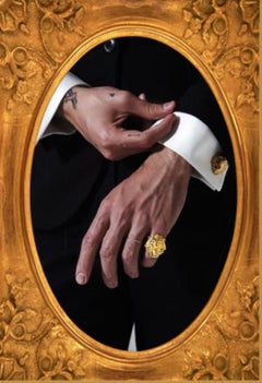 24K Gold Lion King Cufflinks Plated on Brass