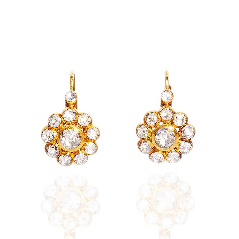 24k diamond earrings