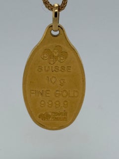 24K Gold Pendant, Chain, 18.38g