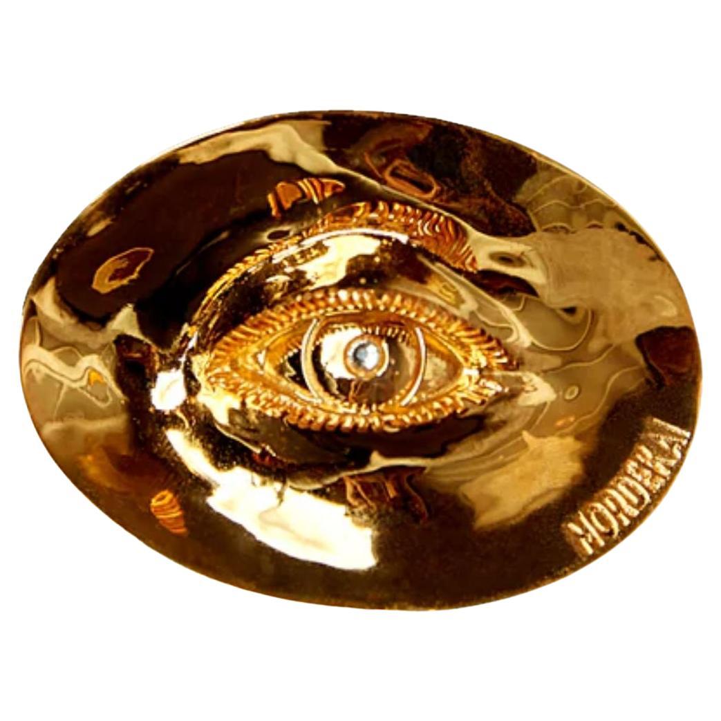 24K Gold Plated Eye Ring