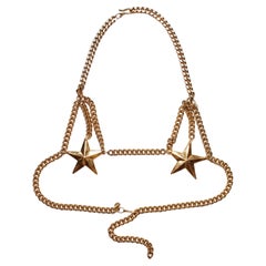 Top de bikini à étoiles plaqué or 24K