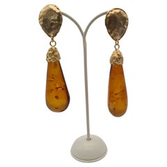 Orecchini Goccia di Ambra Baltica