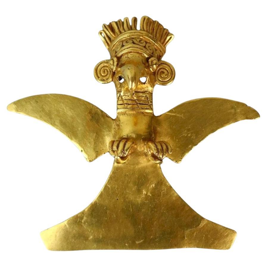 Colgante Águila Pre Colombia Oro 24K