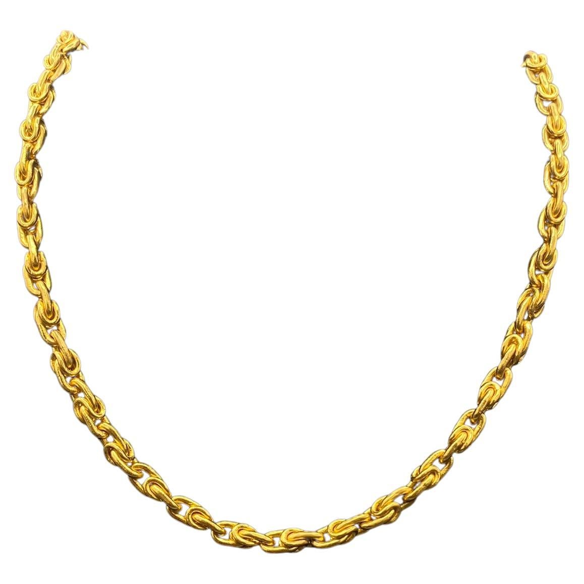 24k Gold Vik's Necklace For Sale