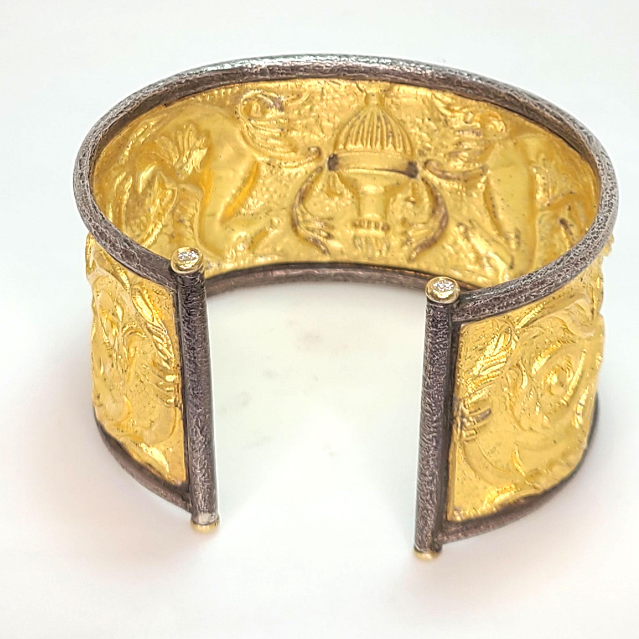 24k gold cuff bracelet
