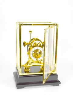 24K Harrison Style Grasshopper Escapement Double Pendulum Skeleton Sea Clock