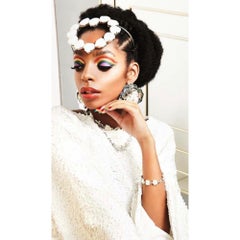 24K Gold Dipped Rosette Chain Necklace, Length 16