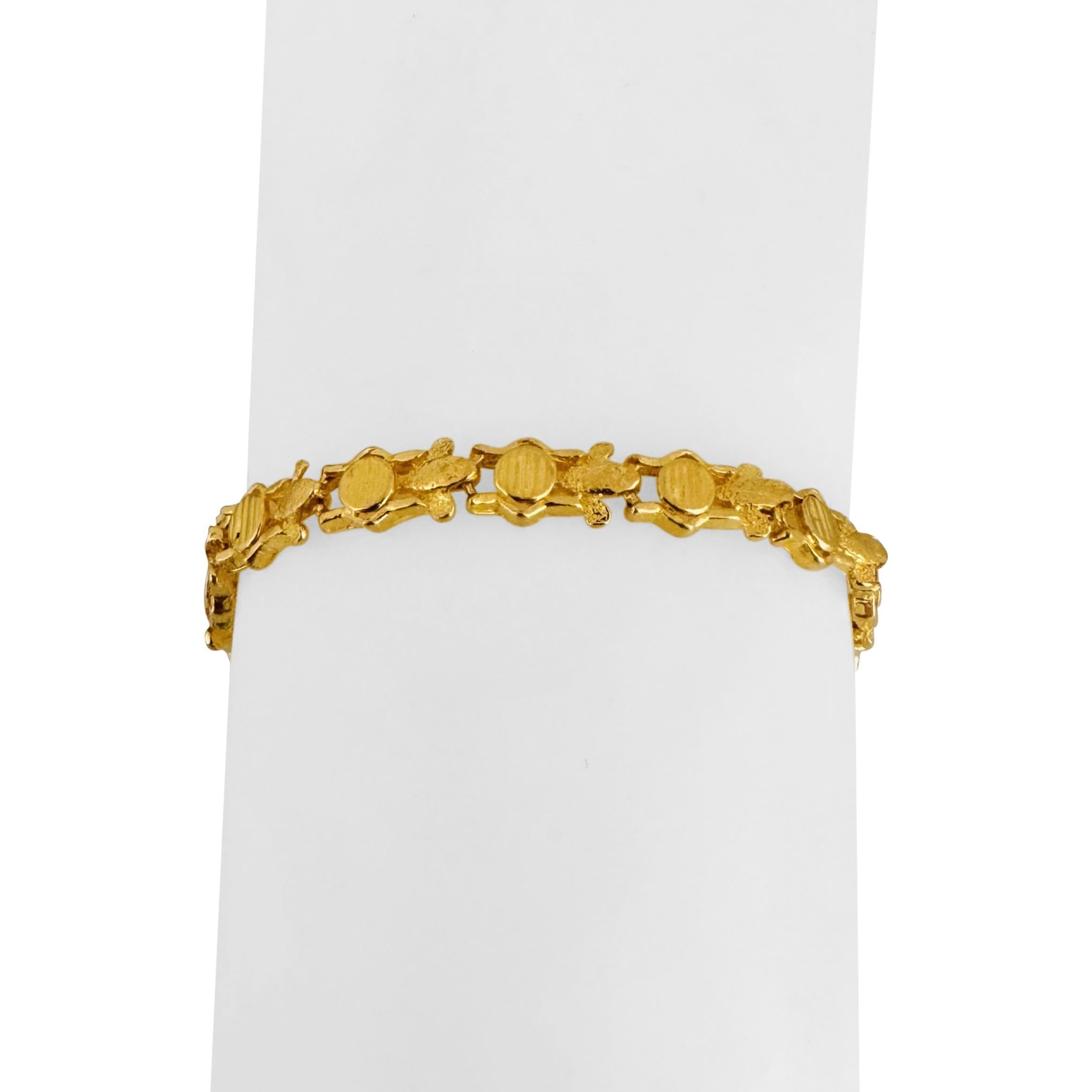 24k reines Gelbgold 15,2g massives Damenarmband 6mm Ausgefallenes Gliederarmband 7,25