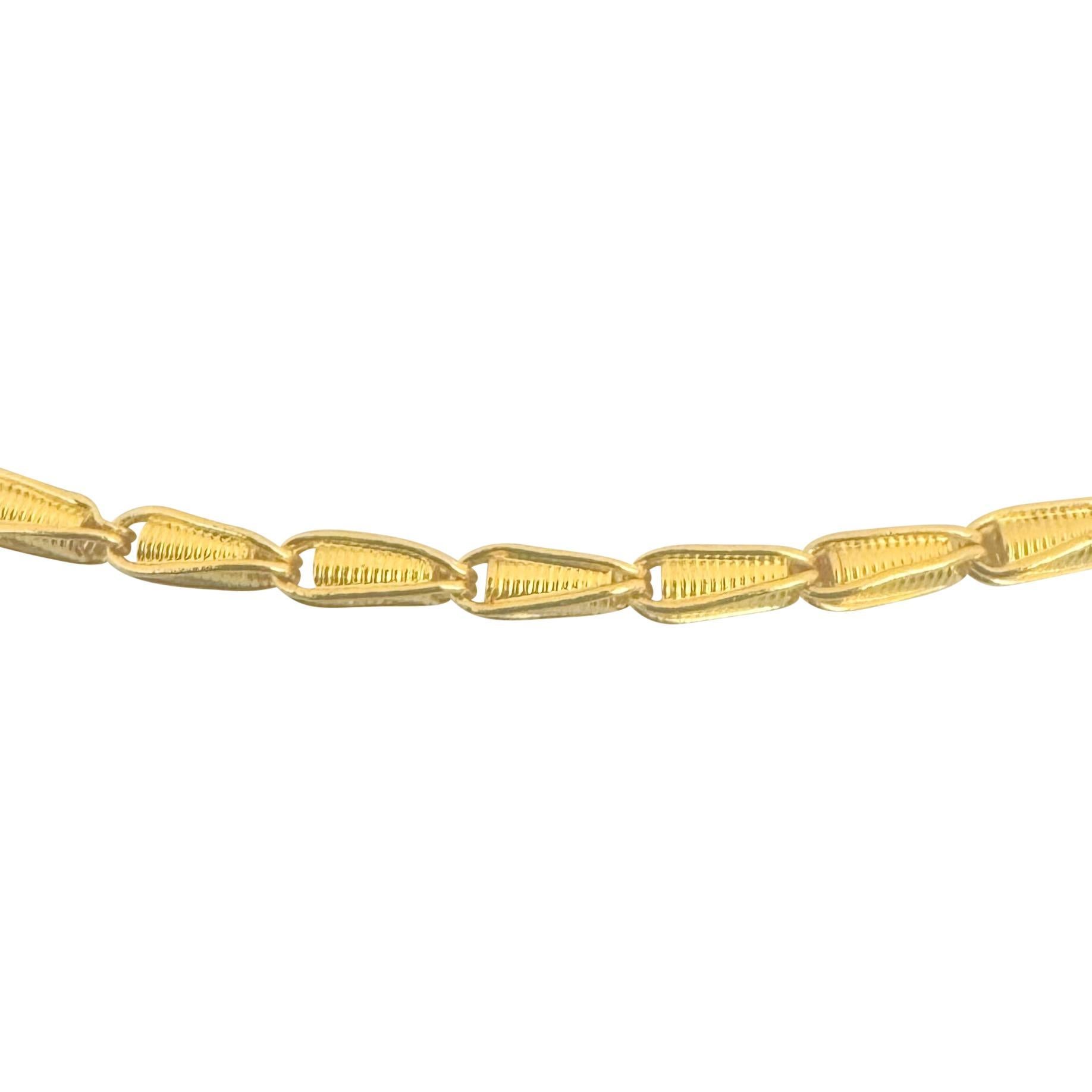 24k reines Gelbgold 16,5 g Damen 2,5 mm Ausgefallene Gliederkette Halskette 18