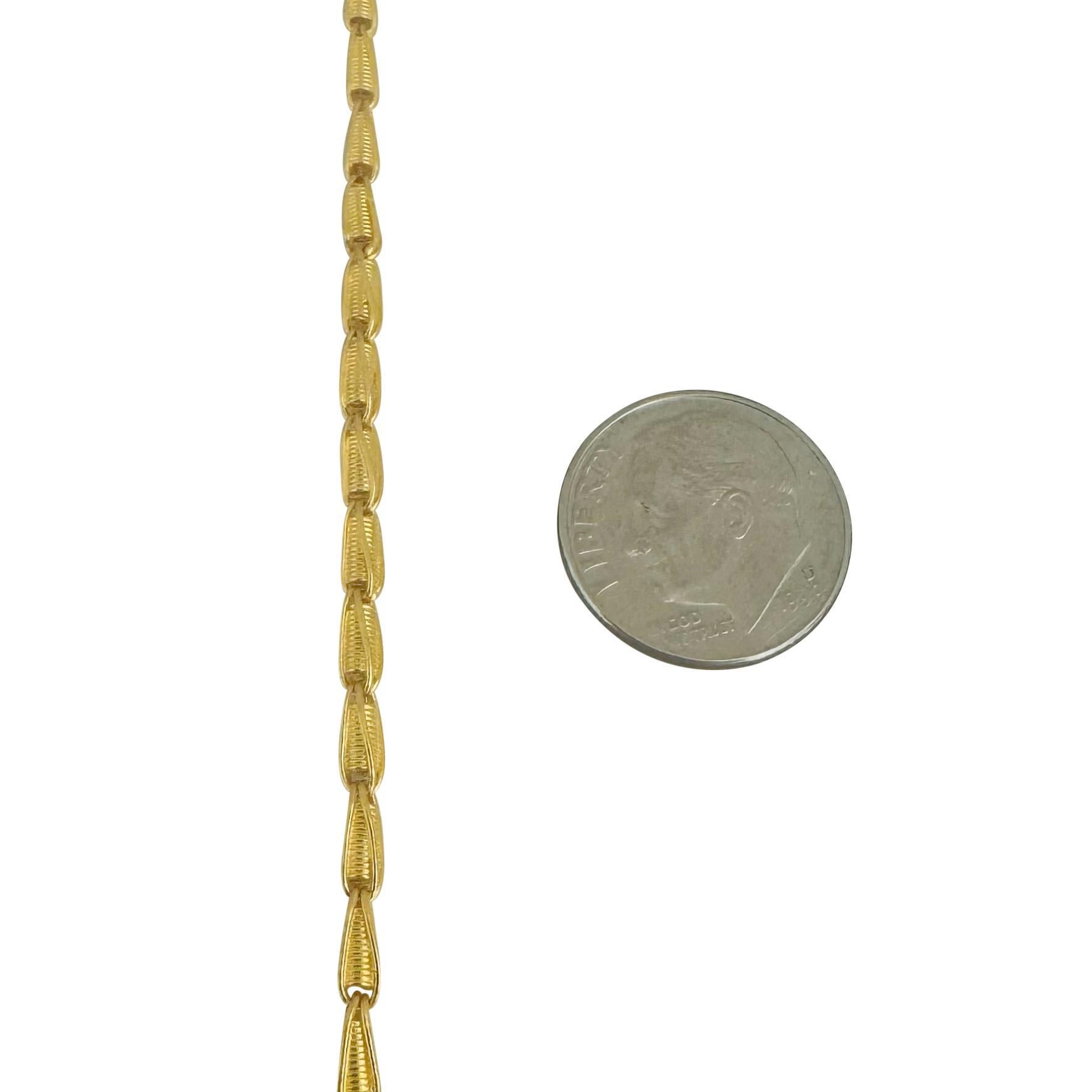 24k reines Gelbgold 16,5 g Damen 2,5 mm Ausgefallene Gliederkette Halskette 18
