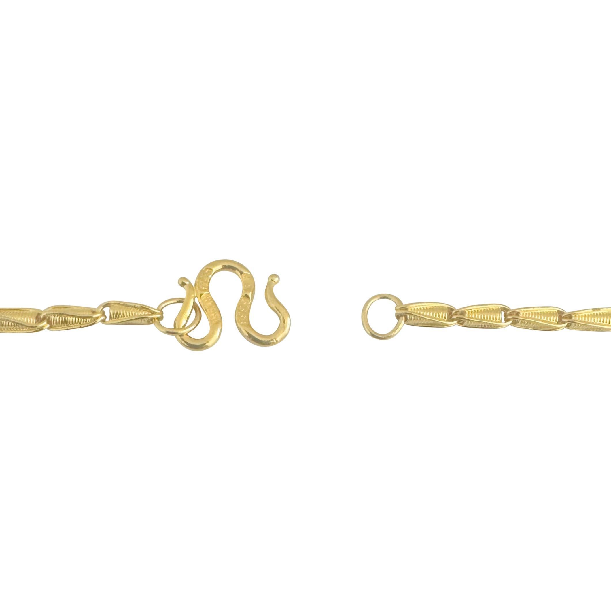 24k reines Gelbgold 16,5 g Damen 2,5 mm Ausgefallene Gliederkette Halskette 18
