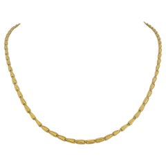 24k reines Gelbgold 16,5 g Damen 2,5 mm Ausgefallene Gliederkette Halskette 18"