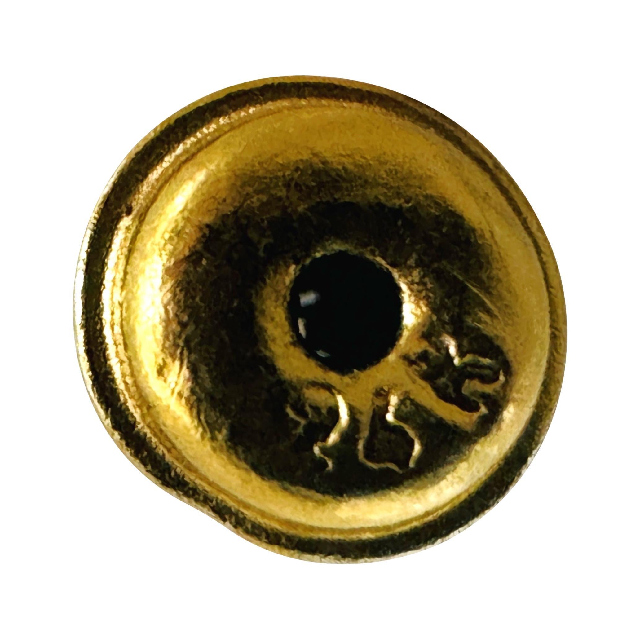 24k reines Gelbgold 20,4g massive, schwere, gehämmerte Creolen 1,2