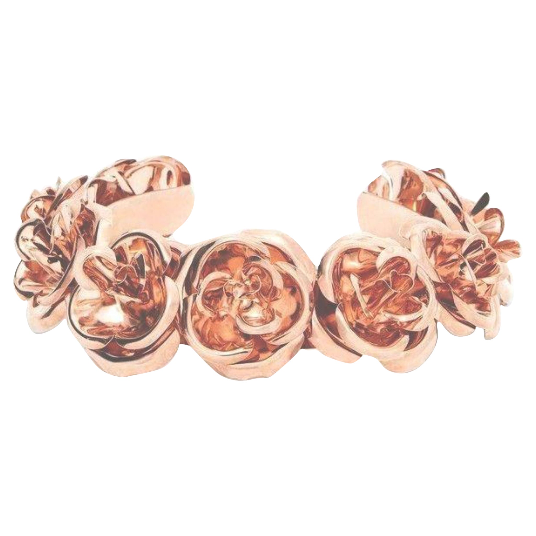 Gargantilla Lana Rose de oro rosa de 24 quilates en venta