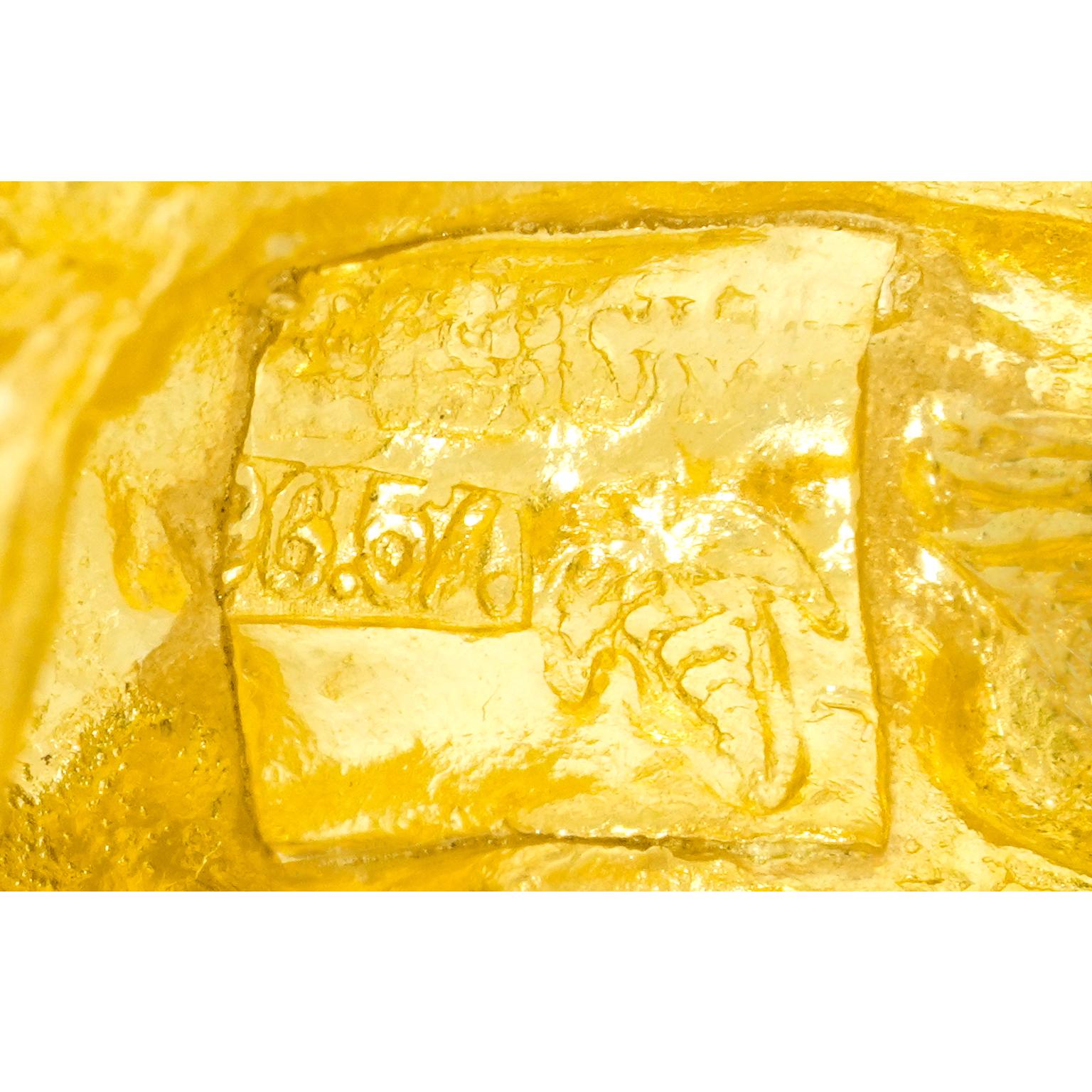 da uomo o donna Anello 24k Sixties Dragon in vendita