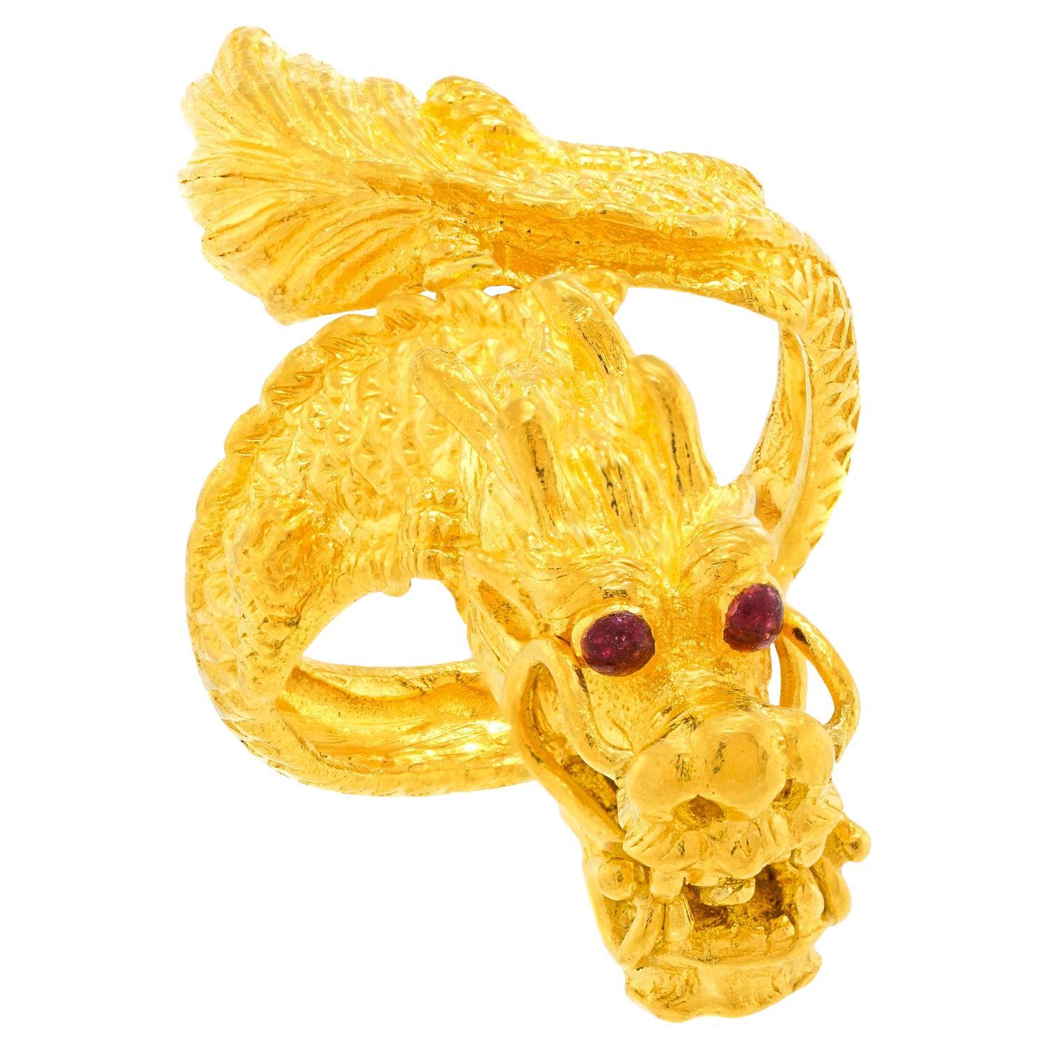 Anello 24k Sixties Dragon