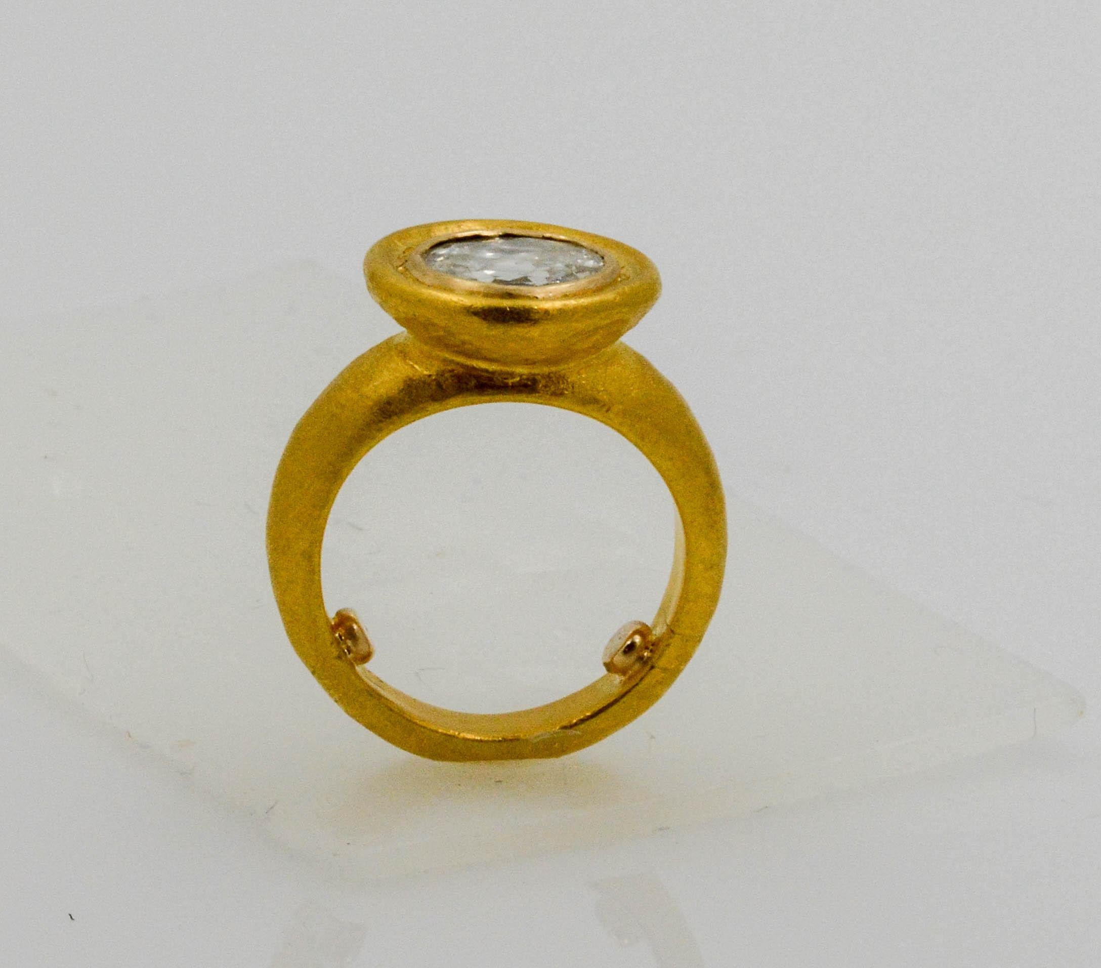 24 karat gold engagement ring