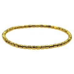 24K Gelbgold 7,12 Gramm dehnbares elastisches Armband.