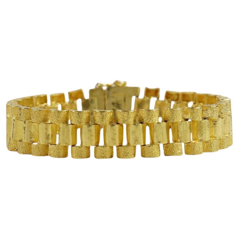 24 Karat Gelbgold Schweres Armband, 7,5 Zoll - 57.3 g