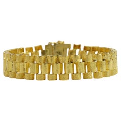 24k Yellow Gold Heavy Bracelet, 7.5 inches - 57.3g