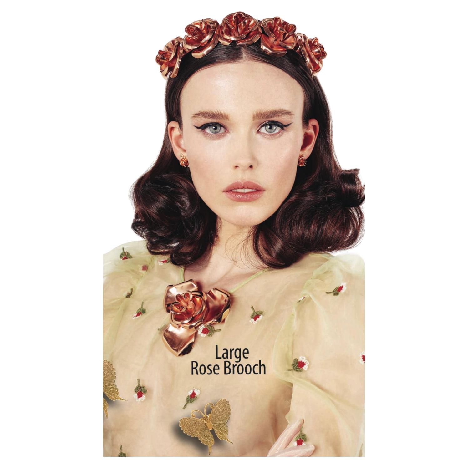24-Karat-Gelbgold-Kopfband mit Lana-Rose im Angebot