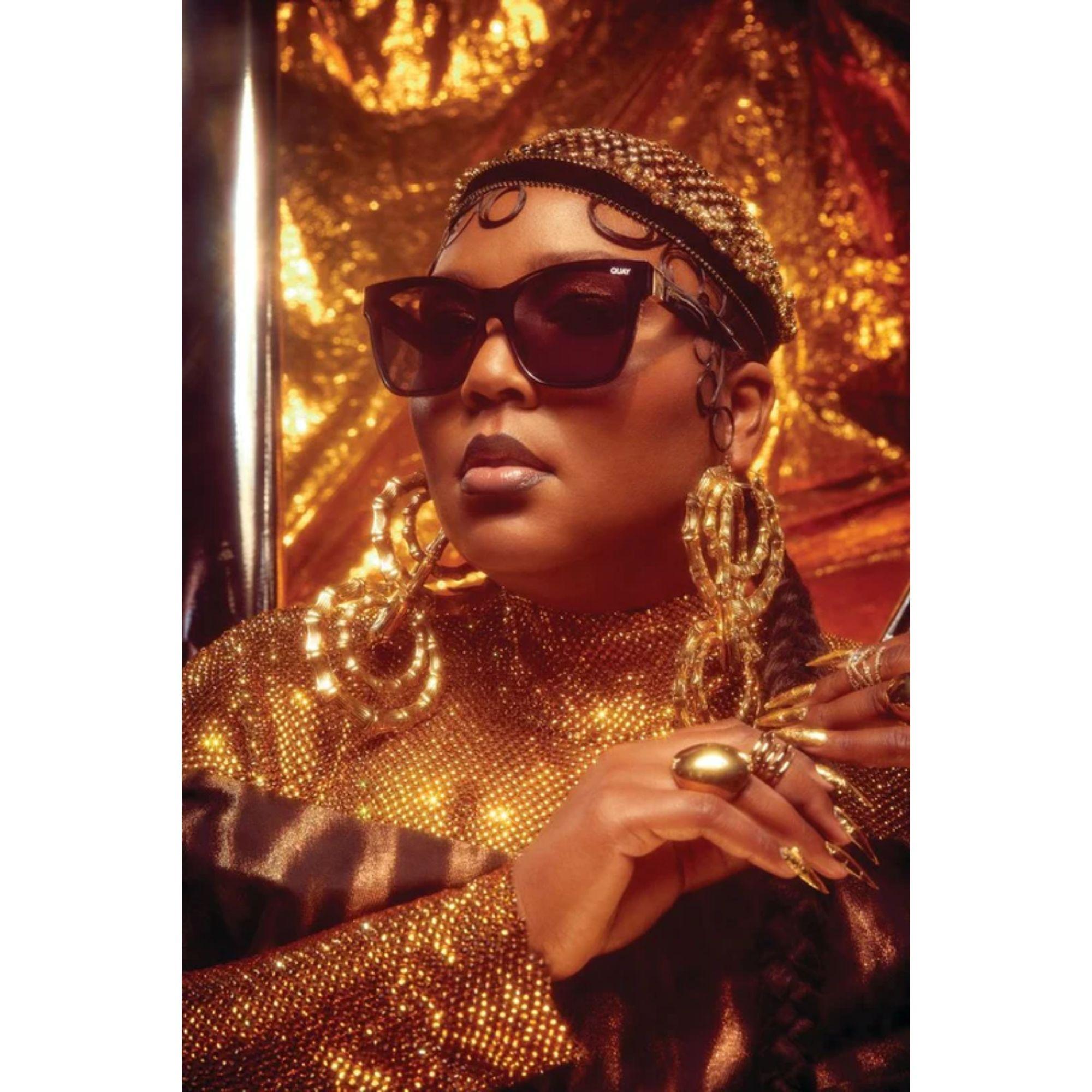 Taking the classic bamboo earrings and making them 3D. We really wanted to elevate an every day item and make the earrings even more majestic by interlocking them together and making them in 24k yellow gold plated brass. As seen on Lizzo. Made in