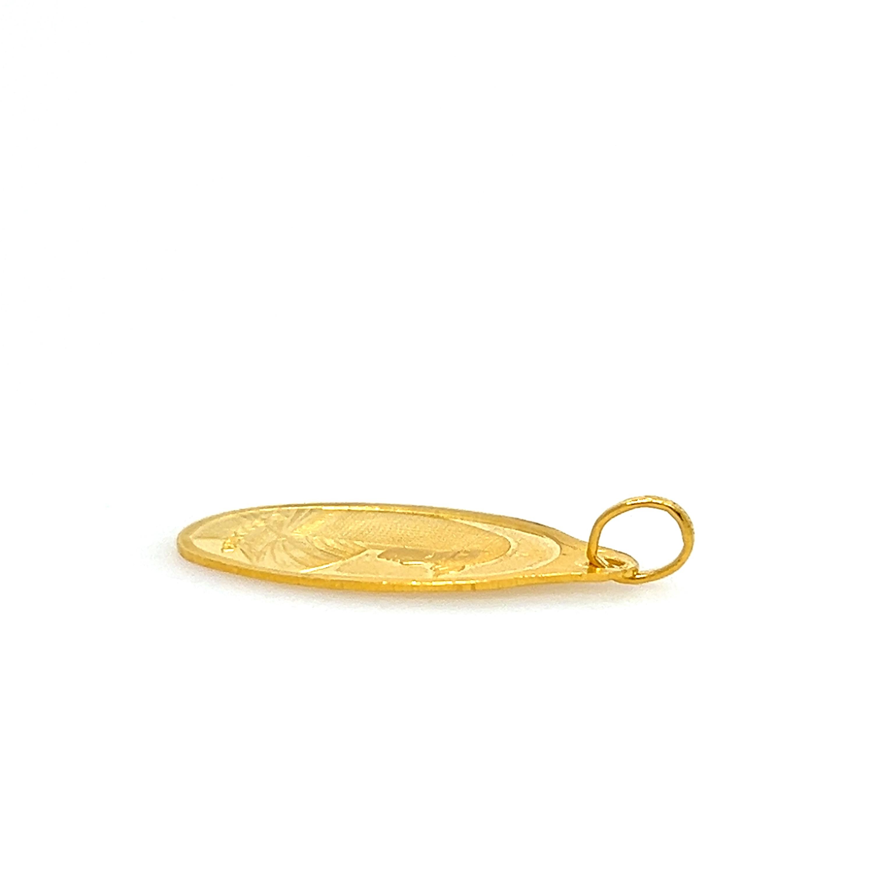 24k Yellow Gold PAMP Suisse Cleopatra Switzerland Pendant 1