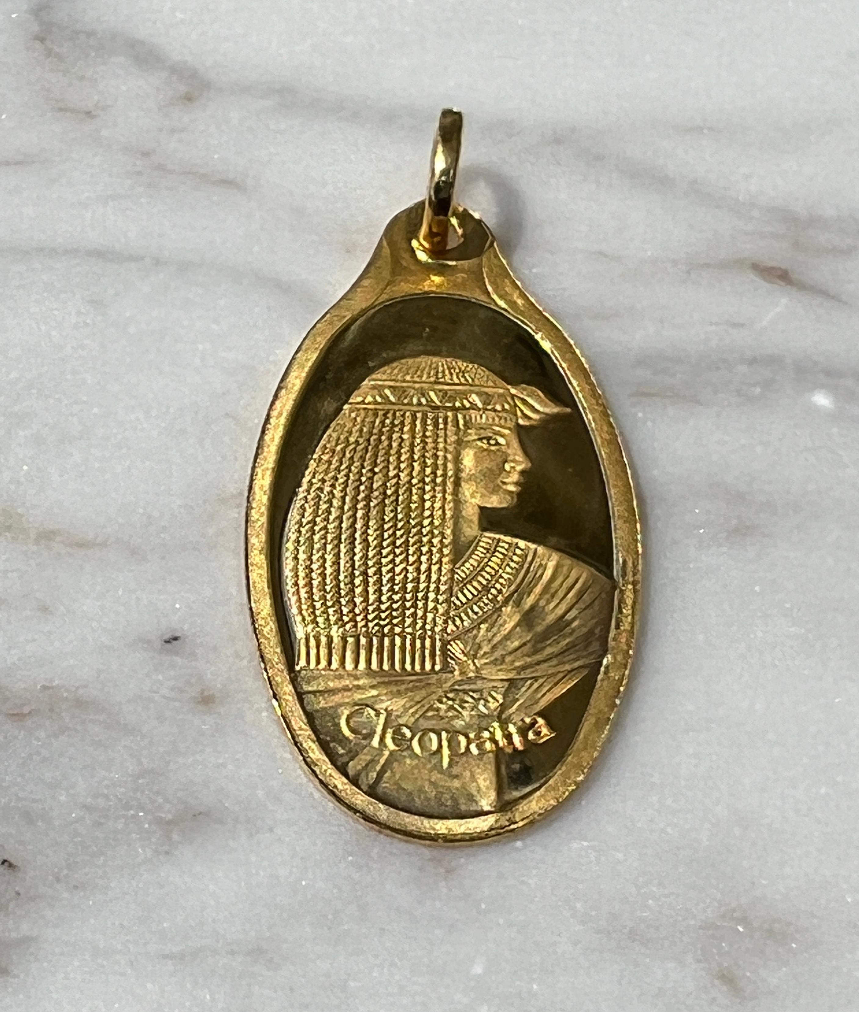 24k Yellow Gold PAMP Suisse Cleopatra Switzerland Pendant 4