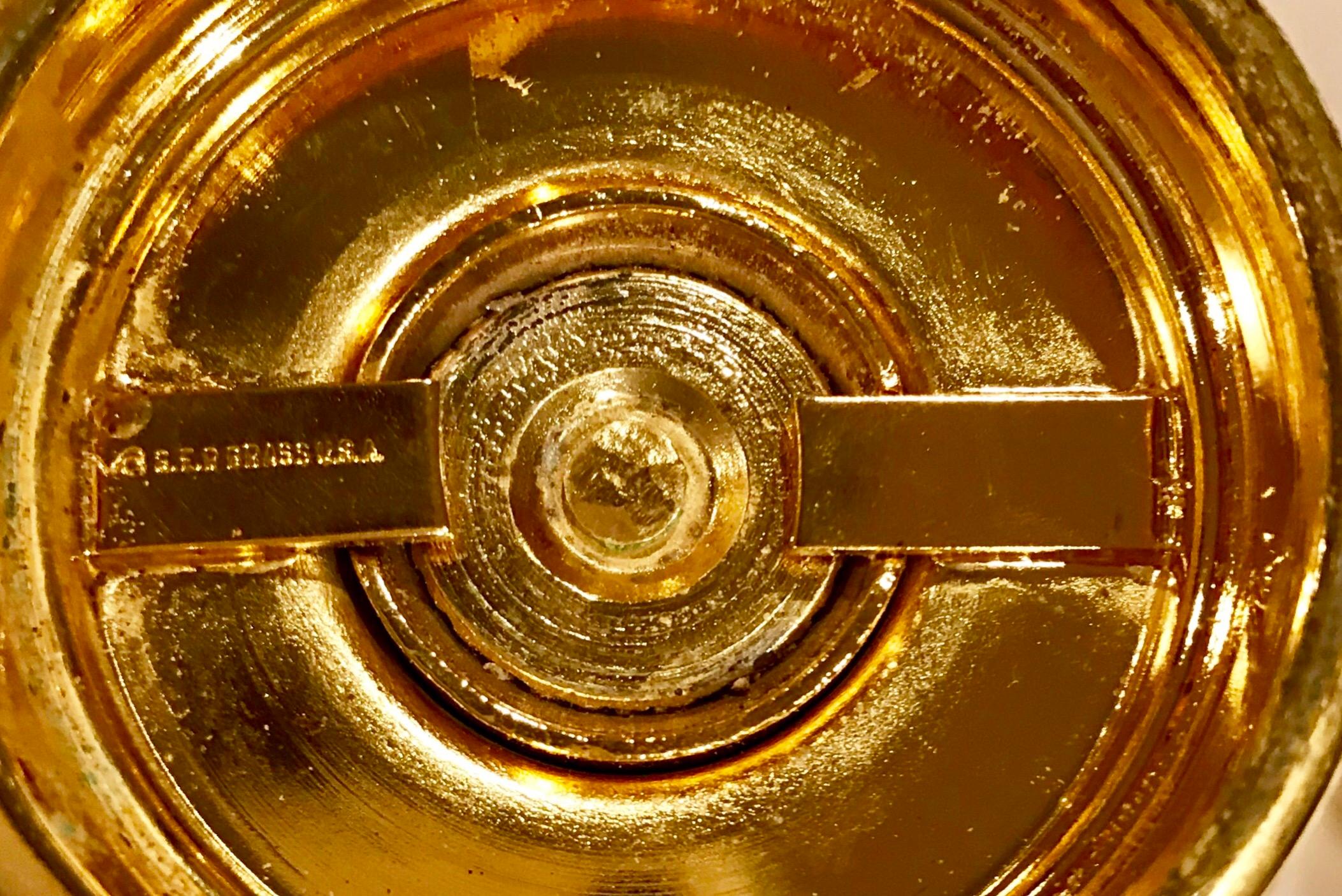 Italian Valerio Alberello Salt & Pepper 24-Karat Gold-Plated Brass and Swarovski Crystal For Sale
