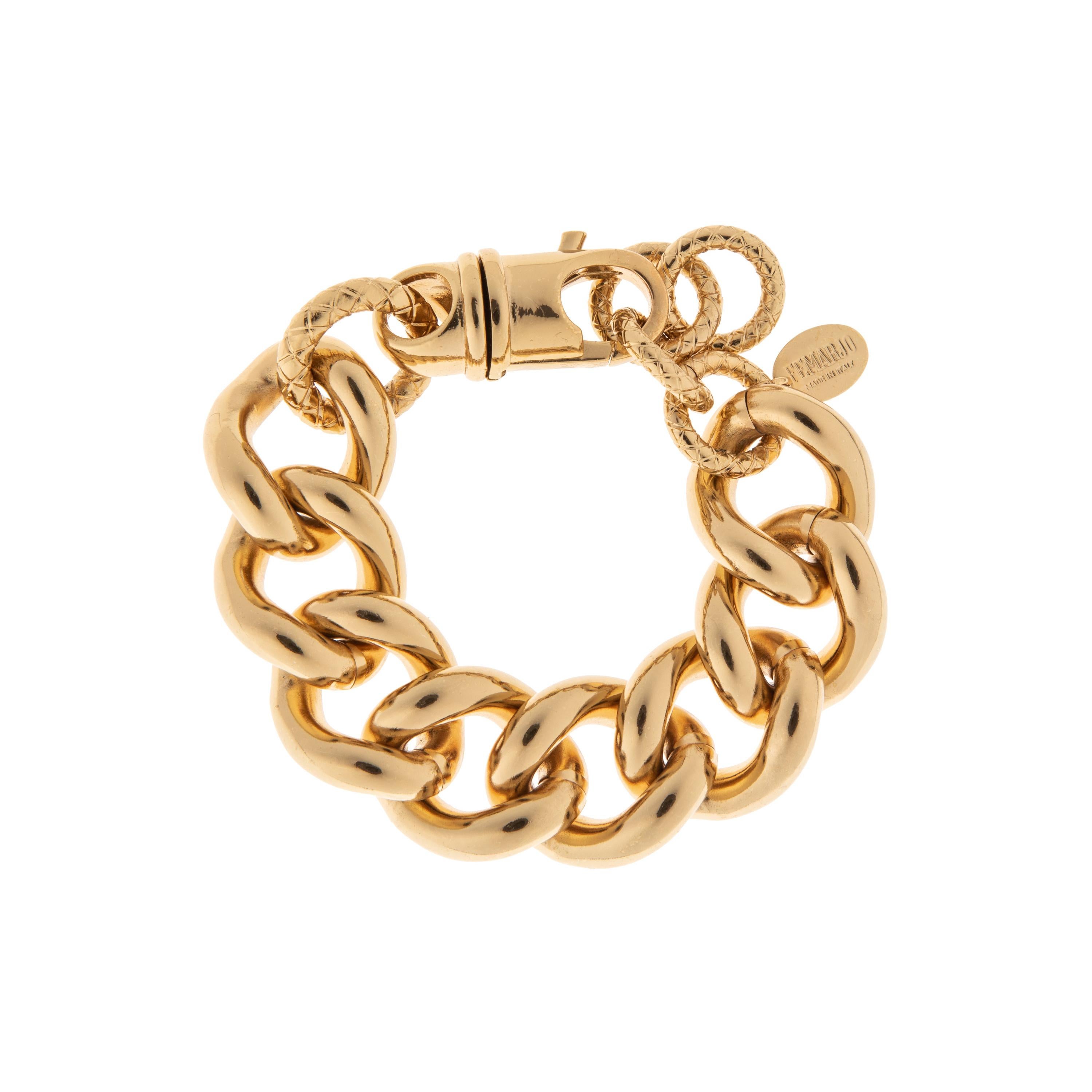 24Kt gold plated brass chain bracelet NWOT
