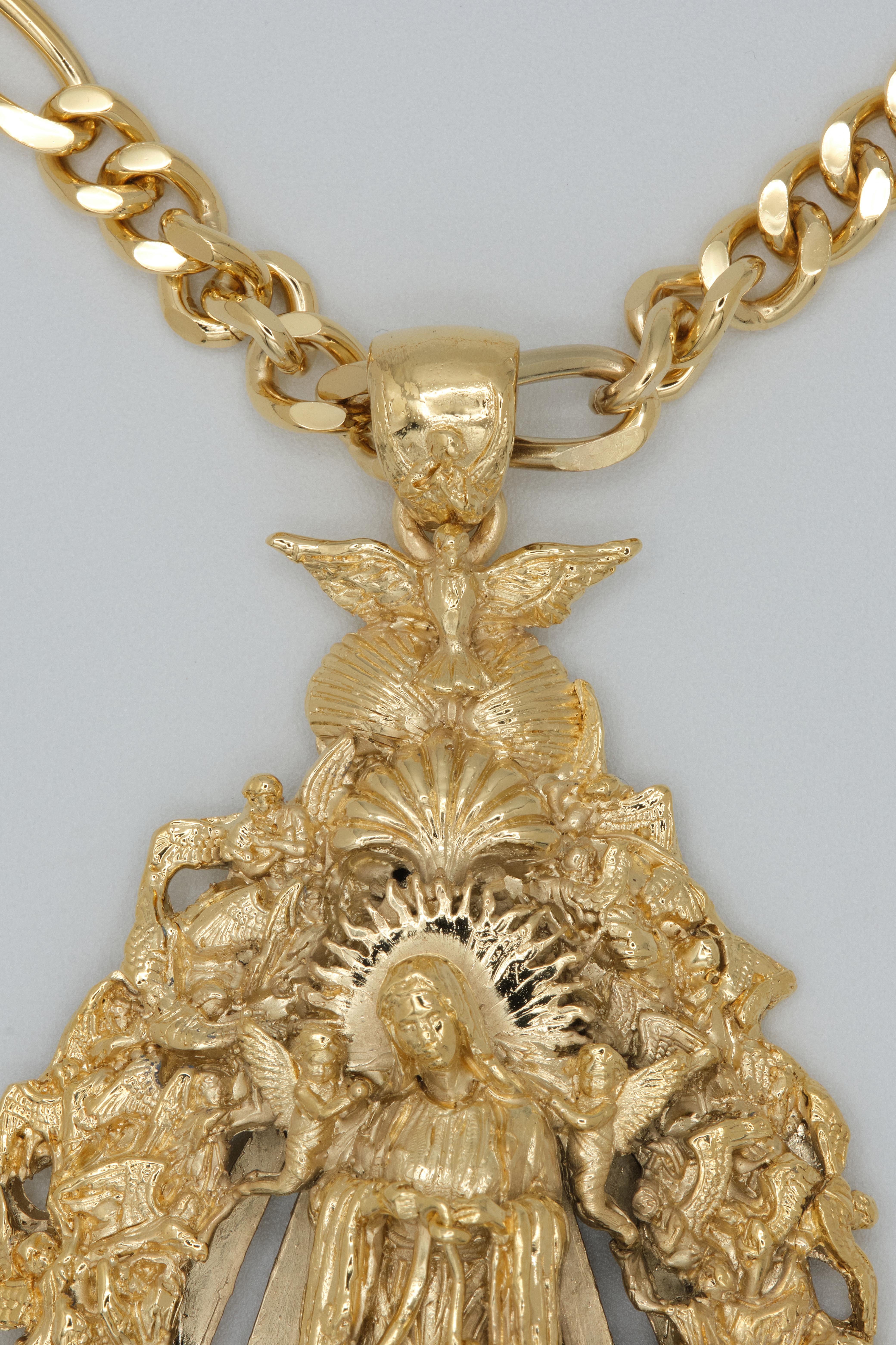 Women's or Men's 925 Silver Madonna pendant 