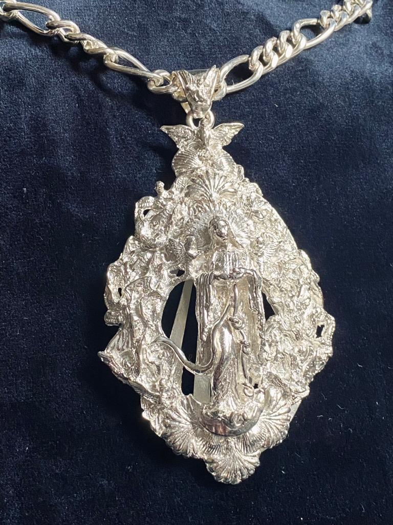 925 Silver Madonna pendant 