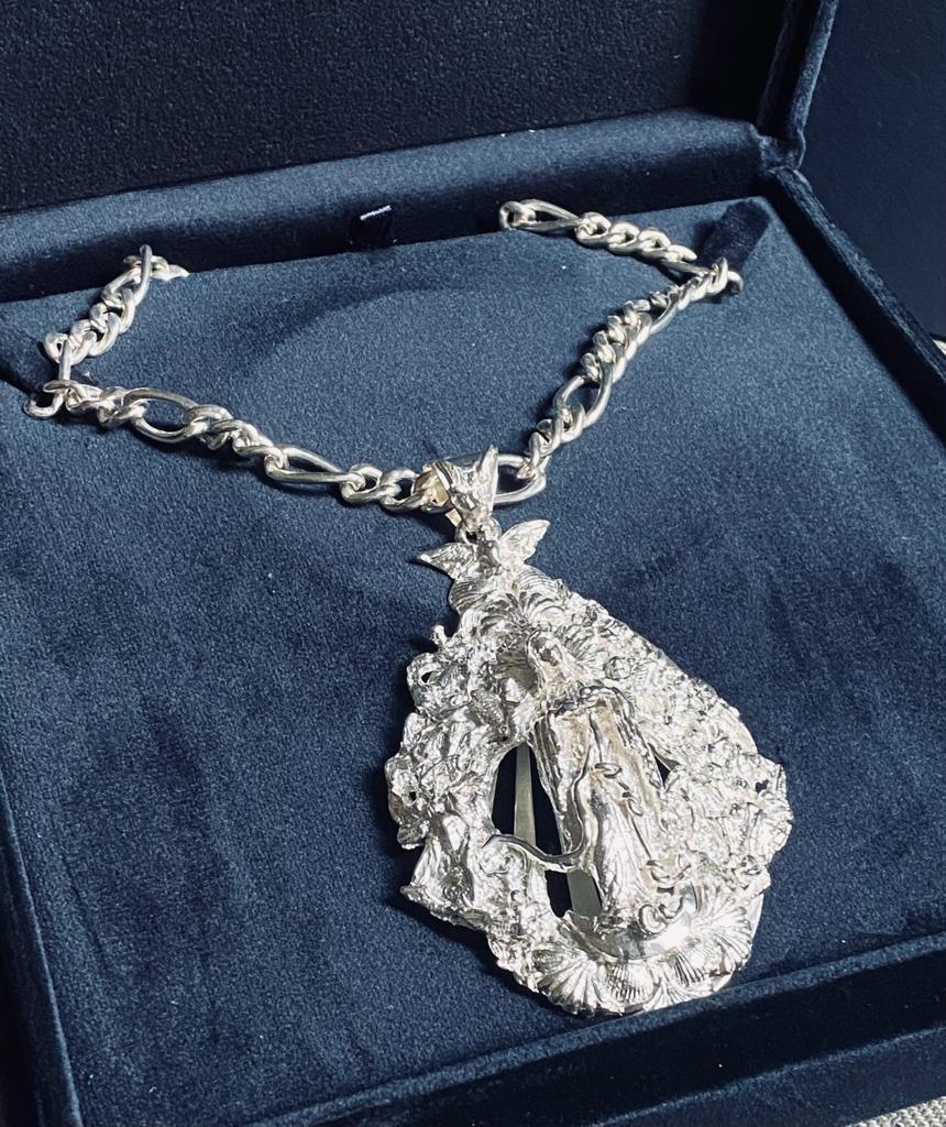 925 Silver Madonna pendant 